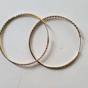 Big Loop Earrings Real Gold